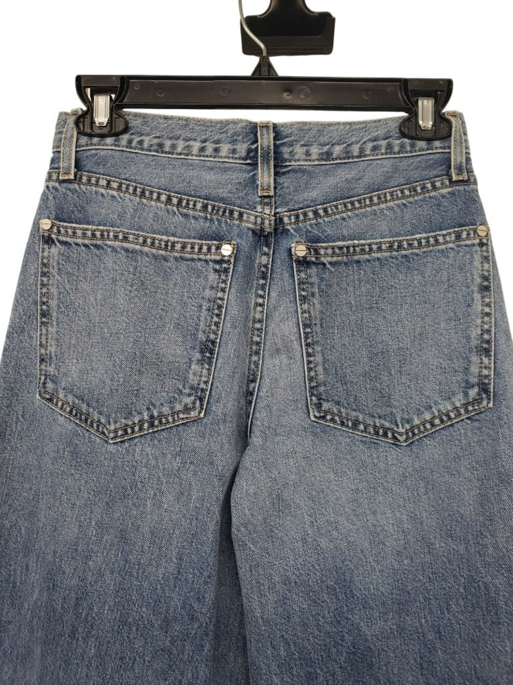TWP $495 Tiny Dancer Jeans Vintage Wash Blue Jeans 23 Wide Leg Made in USA - Picture 9 of 16